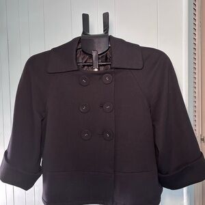 Women's Black Cape Jacket